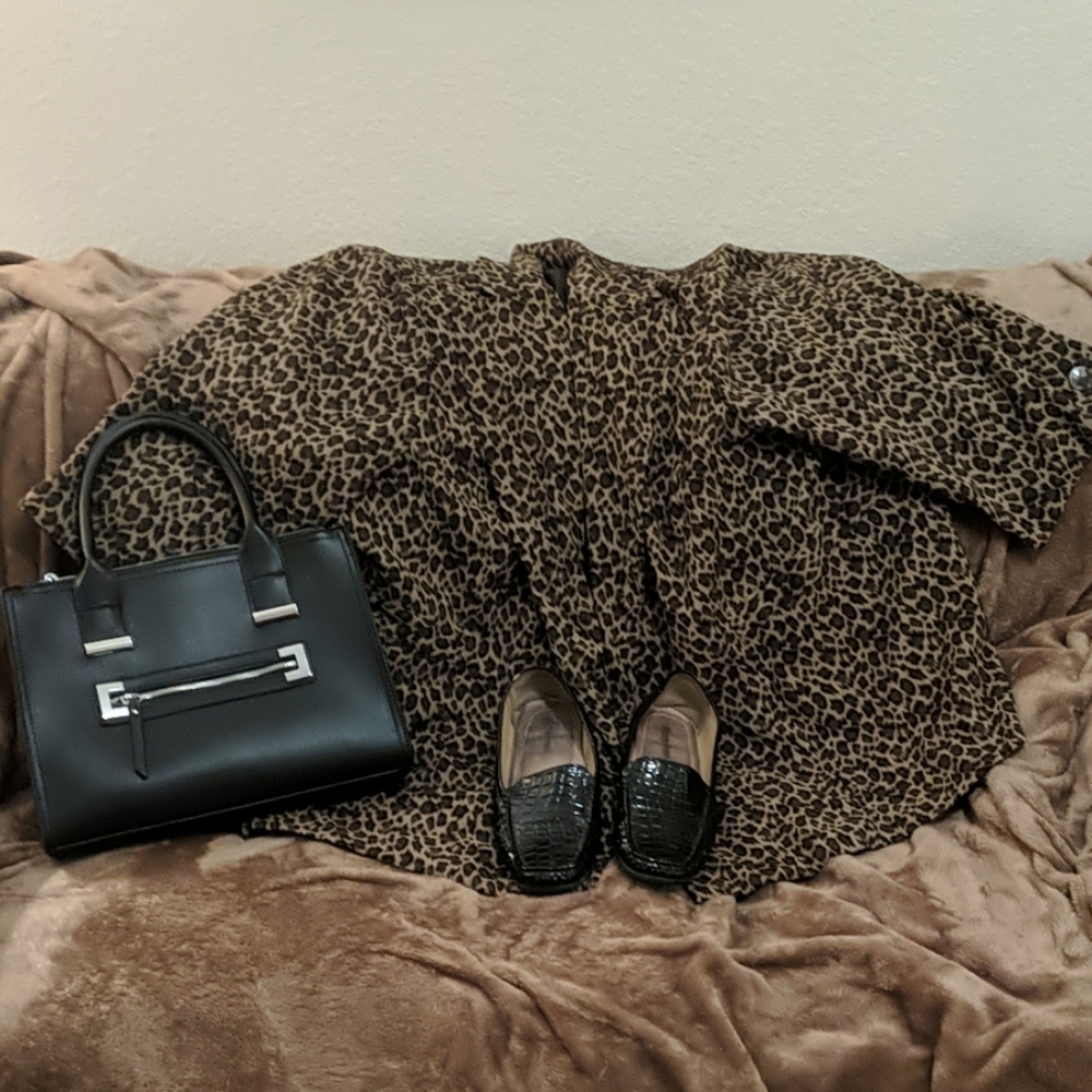 Maggie Barnes by Catherines Cheetah Jacket 5X 34
